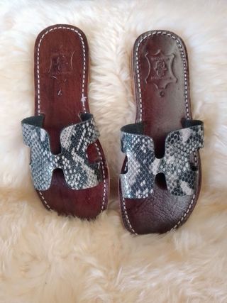 Sandalias Piel Estampadas talla 36 hasta la 38