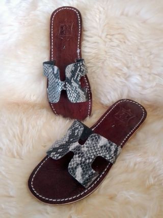 Sandalias Piel Estampadas talla 36 hasta la 38