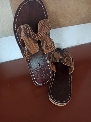 Sandalias Piel estampadas talla 36 hasta la 38