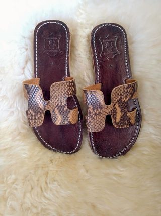 Sandalias Piel estampadas talla 36 hasta la 38