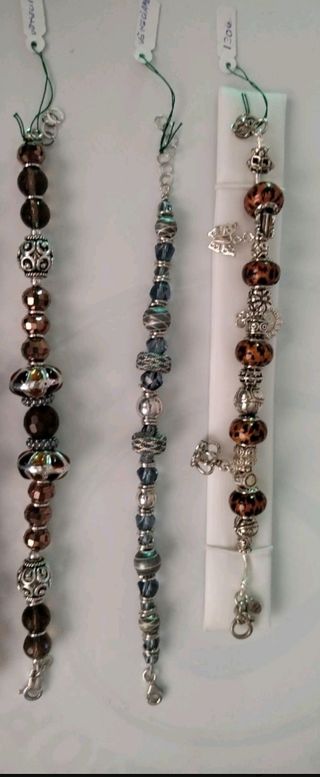 Pulseras plata y Cristales Venecianos