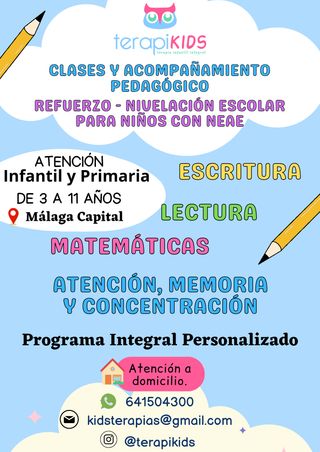 Clases particulares a domicilio en Málaga