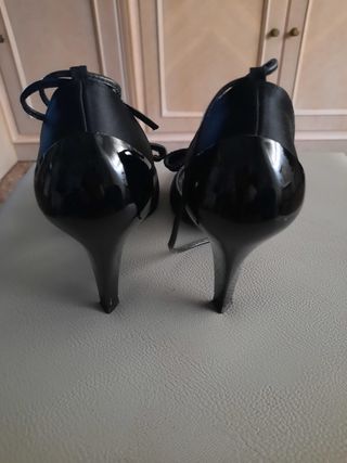Zapatos negros y raso farrutx talla 36
