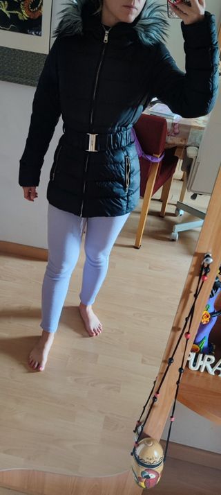 abrigo de plumón invierno talla s