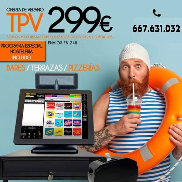 Tpv Táctil profesional envío península y Baleares 