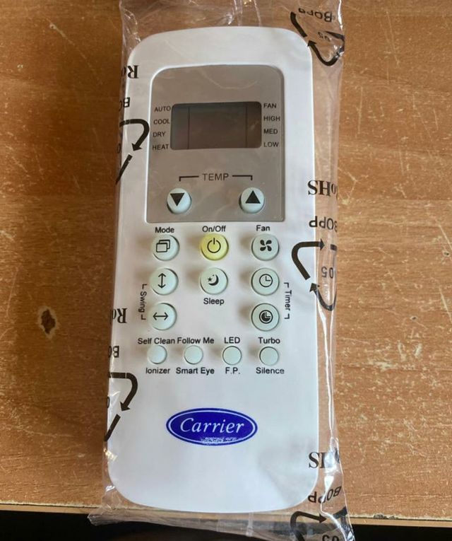 Controlo remoto da transportadora para casa A/A