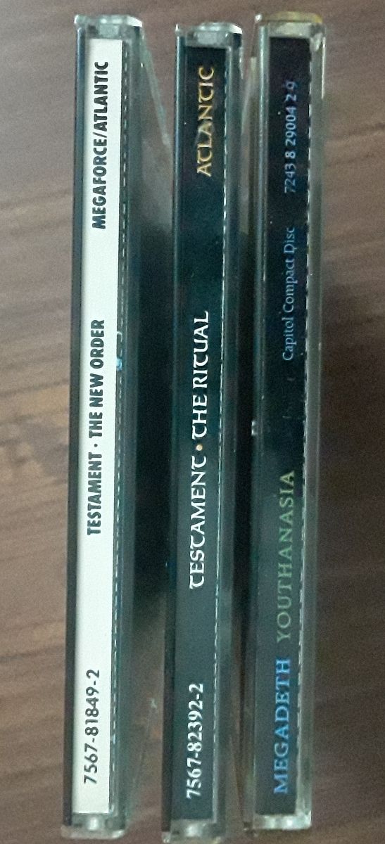 3 Cd. TESTAMENT + MEGADETH.