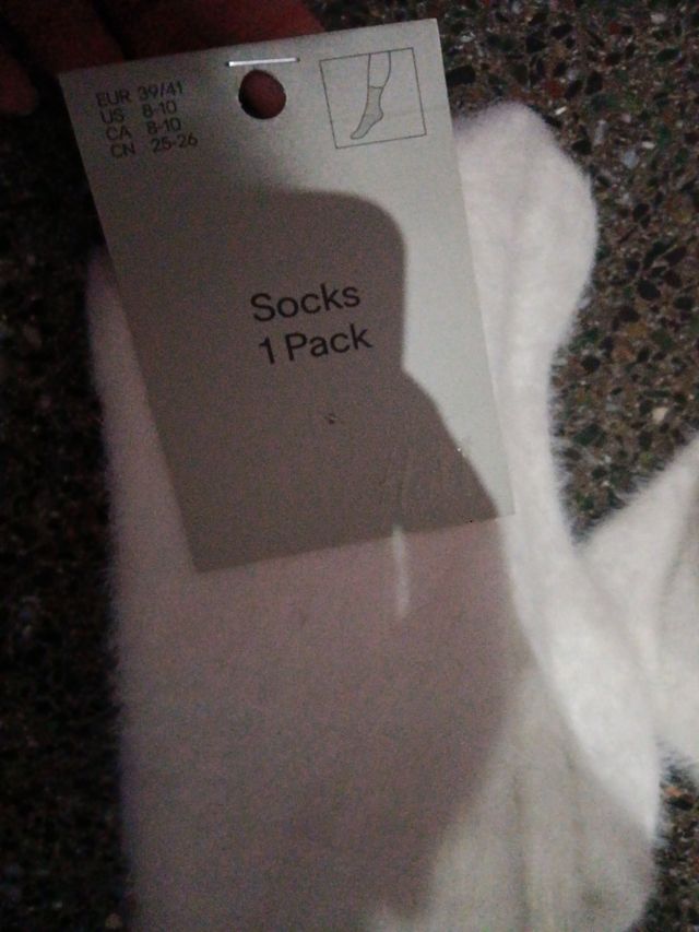 lote de dos pares calcetines angora