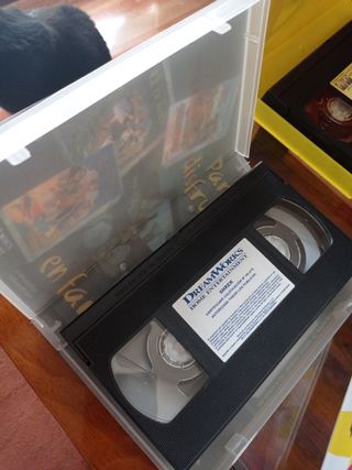 lote de 4 peliculas vhs originales vintage
