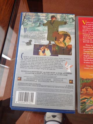 anastasia y el rey leon 2 disney vhs
