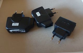 lote 3 cargadores LG USB