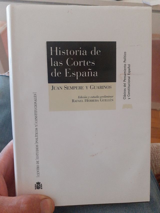 Historia de las Cortes de España. J. Sempere.