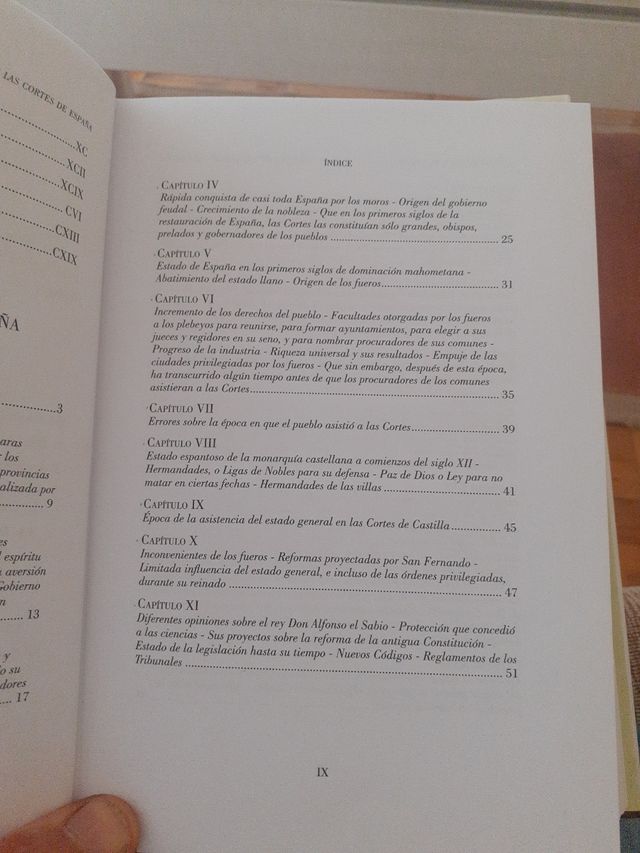 Historia de las Cortes de España. J. Sempere.