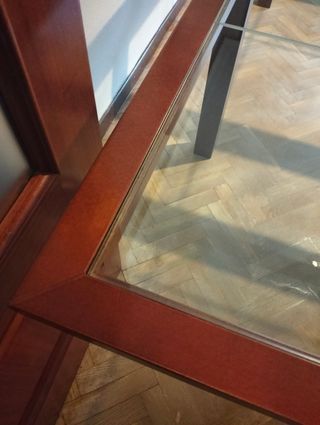 Mesa comedor extensible.