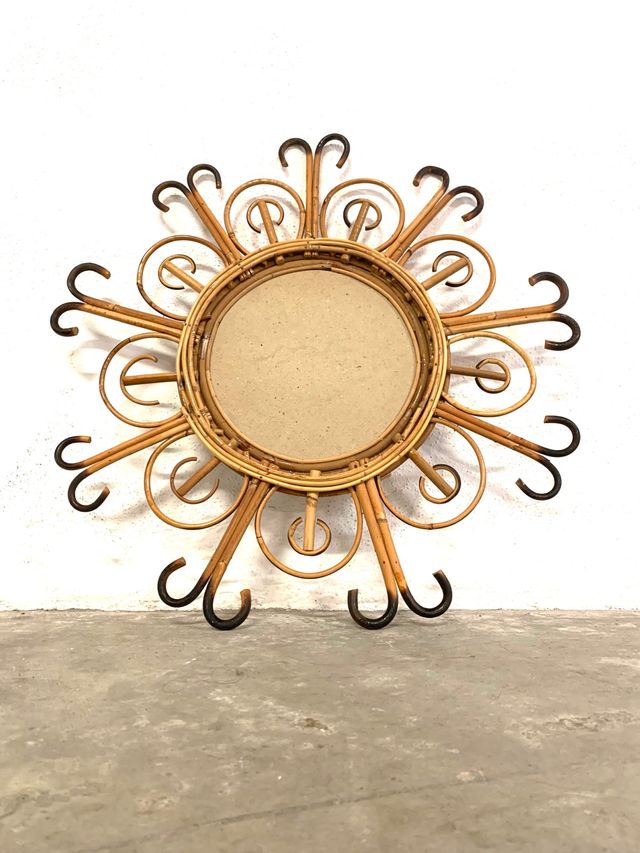 TAVOLINO DA CAFFÈ VINTAGE IN CANNA.