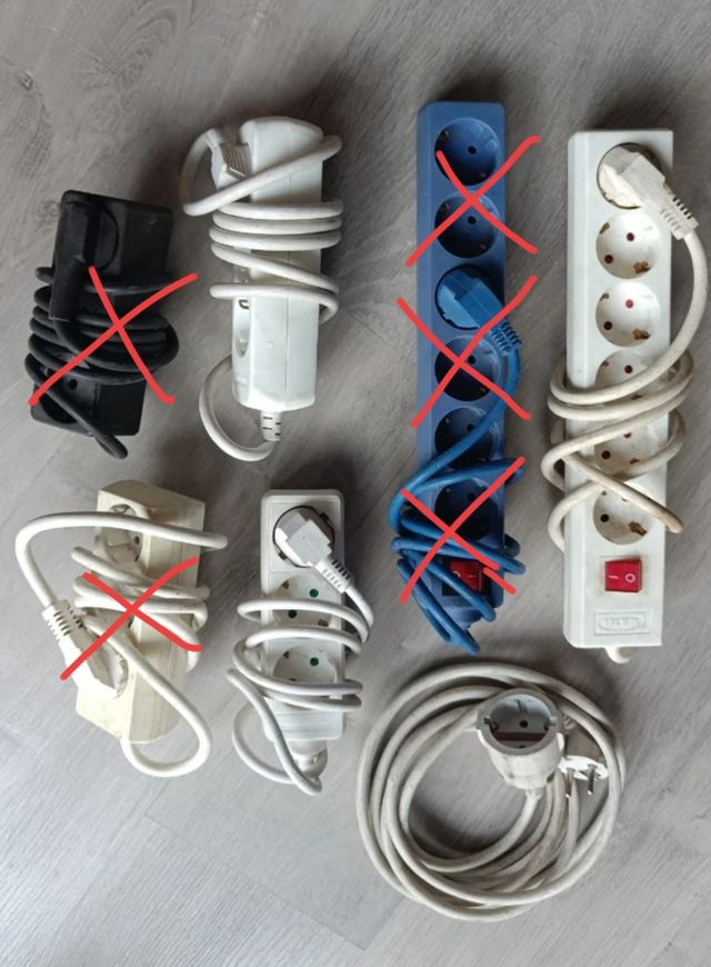 Bases de enchufes / cables