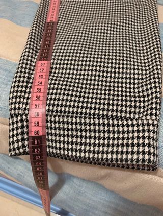 Pantalón de pata de gallo, Stradivarius, talla M