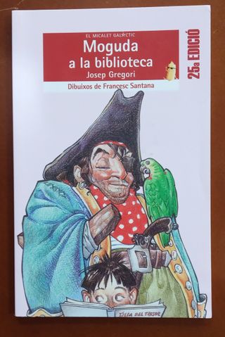 Libro Moguda a la biblioteca