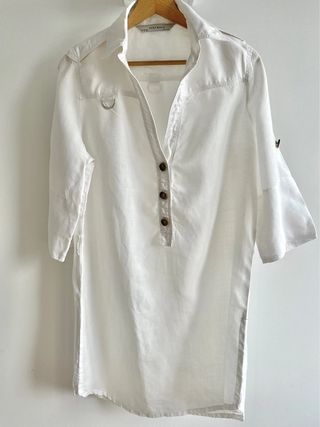 Vestido /camisola de Zara blanco