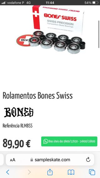 Rolamentos Bones Swiss Precision - Novo