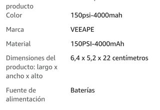 bomba de aire comprimido a batería,