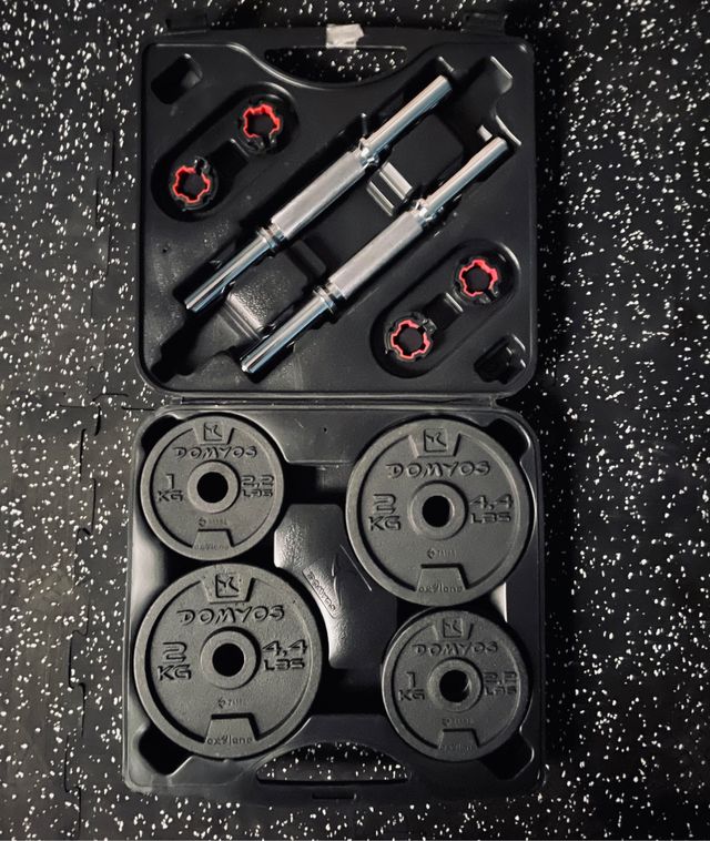 Kit 20 Kg Pesas Decathlon Maletin Fitness Equipment Maletin De