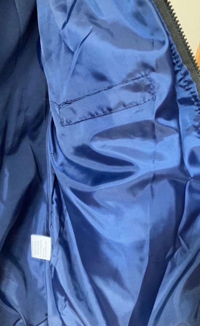 Cazadora tipo bomber azul T - S