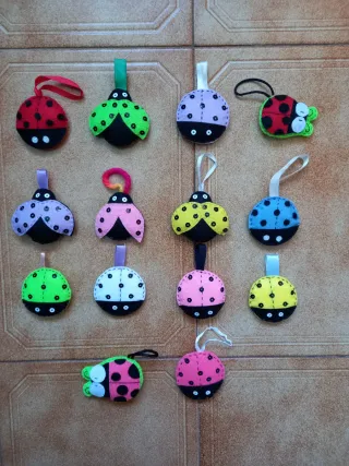 Mariquitas en fieltro