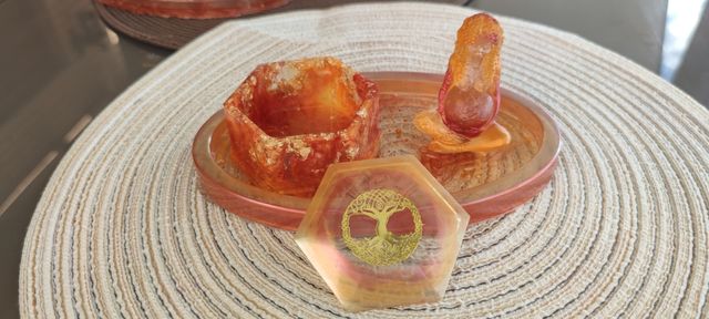 CONJUNTO GAIA CUARZO ELEMENTOS