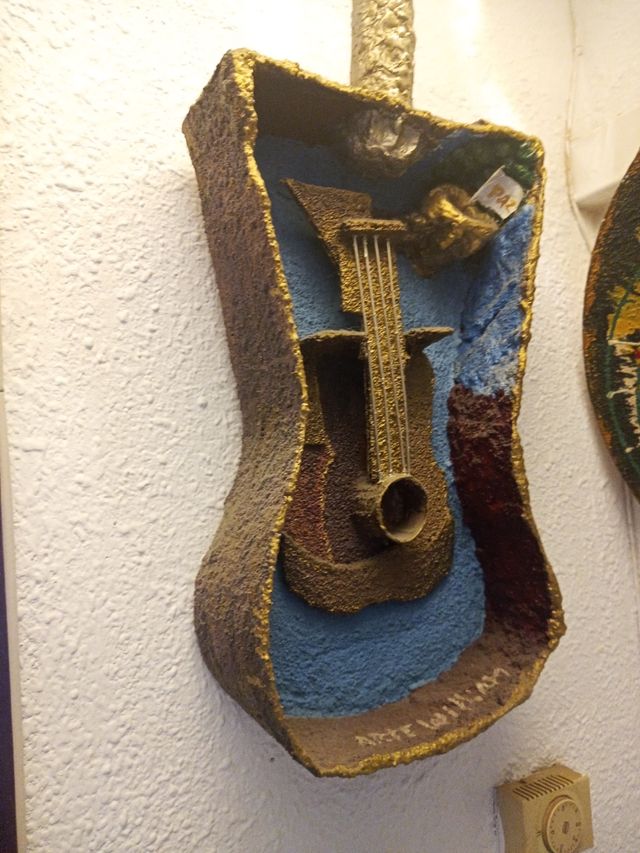 Escultura 3 D Guitarra 🎸 Cubista