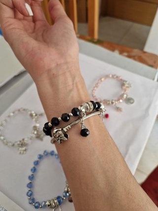 pulsera cristales de colores