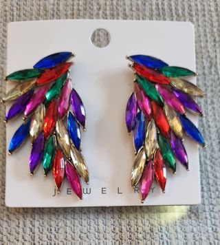 Pendientes de mujer de fiesta  de cristal