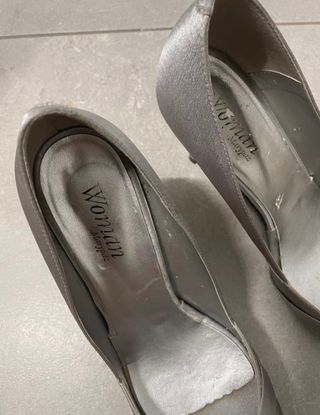 Zapato tacón plata