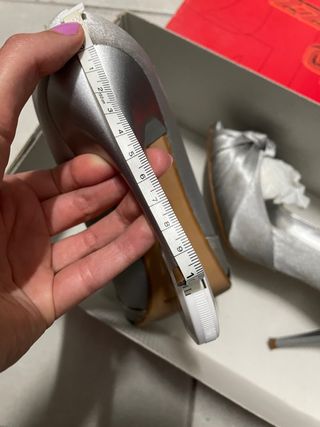 Zapato tacón plata