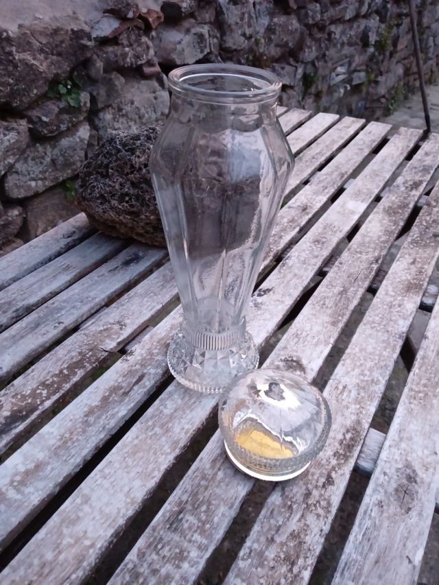 Bombonera cristal antigua