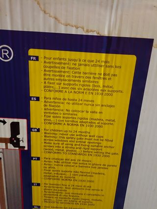 vendo barrera de seguridad para bebés y mascotas