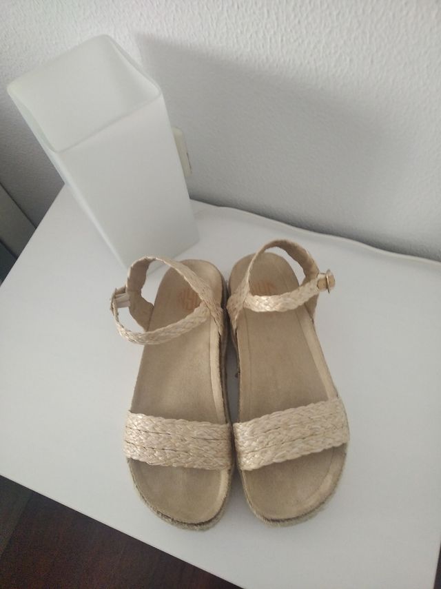 Sandalias rafia 40