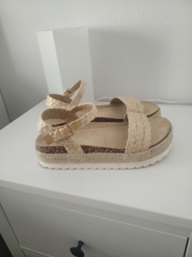 Sandalias rafia 40