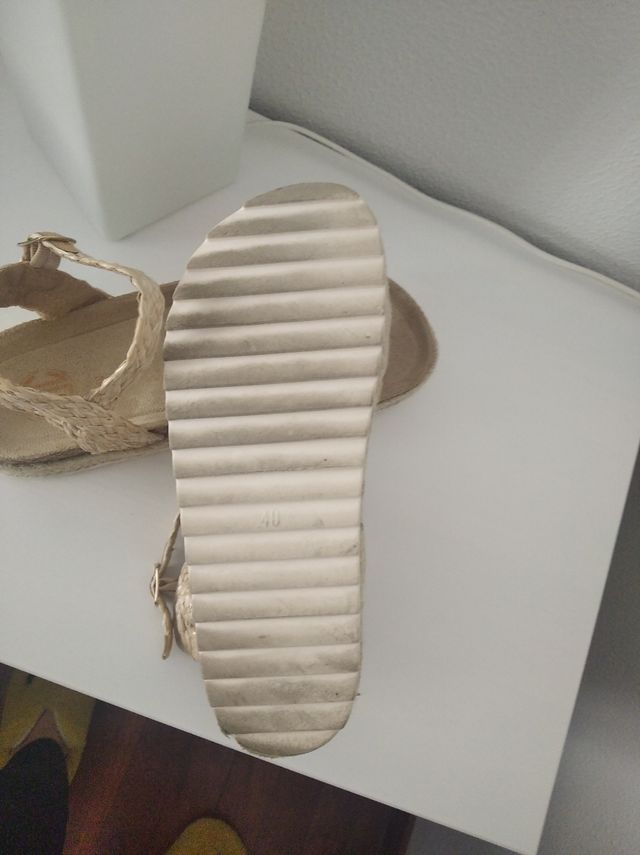Sandalias rafia 40