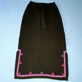 falda larga negra zara talla M