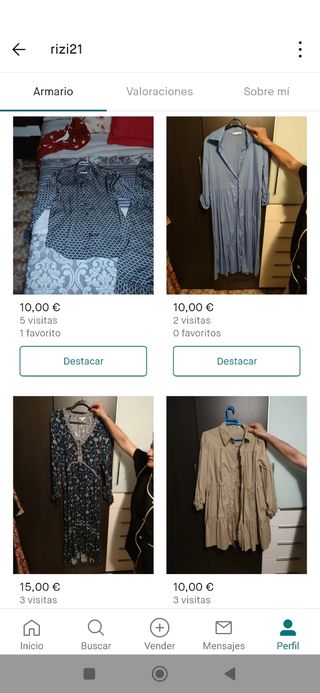 vestidos faldas y camisas
