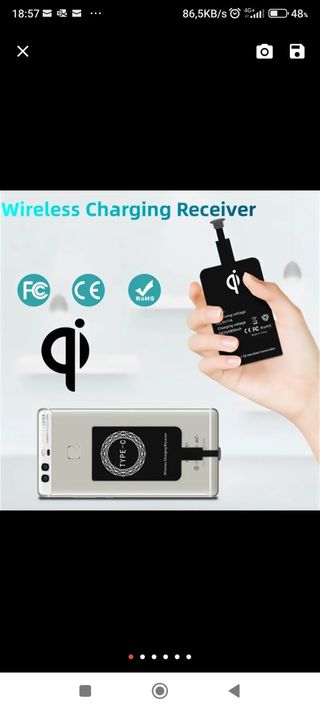 Receptor carga inalámbrica