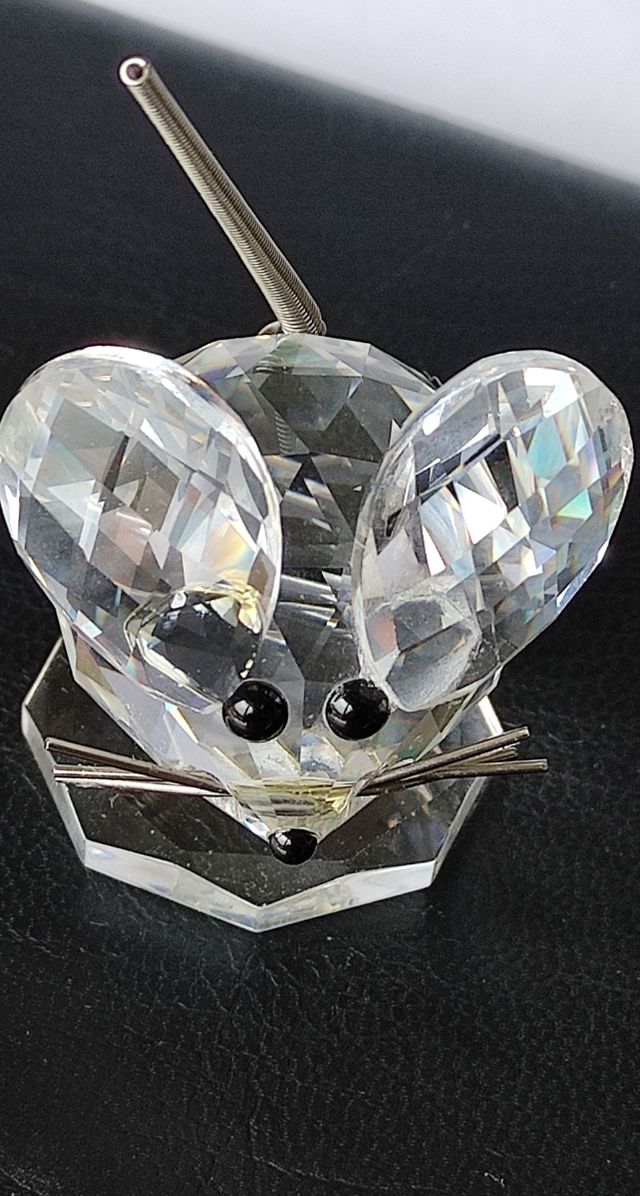 Figurita de ratón en cristal de Swarovski