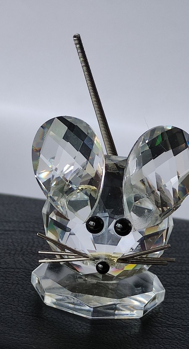 Figurita de ratón en cristal de Swarovski