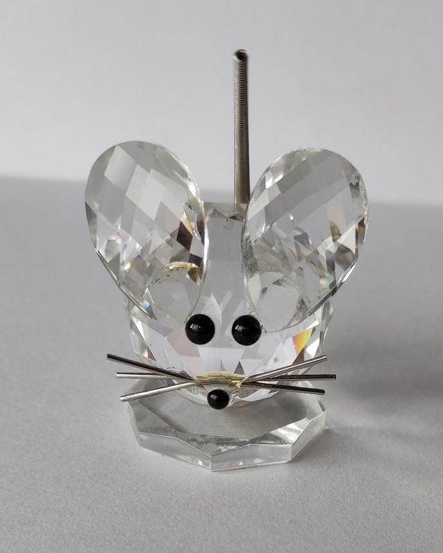Figurita de ratón en cristal de Swarovski