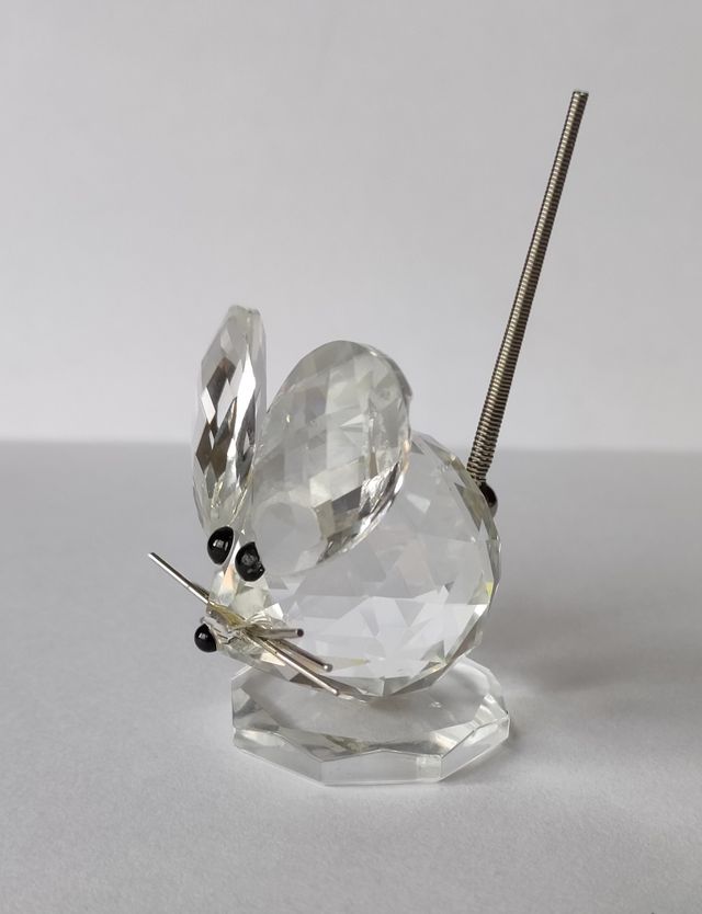 Figurita de ratón en cristal de Swarovski