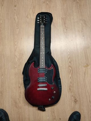 Guitarra Harley Benton DC-200-Cherry Student Serie