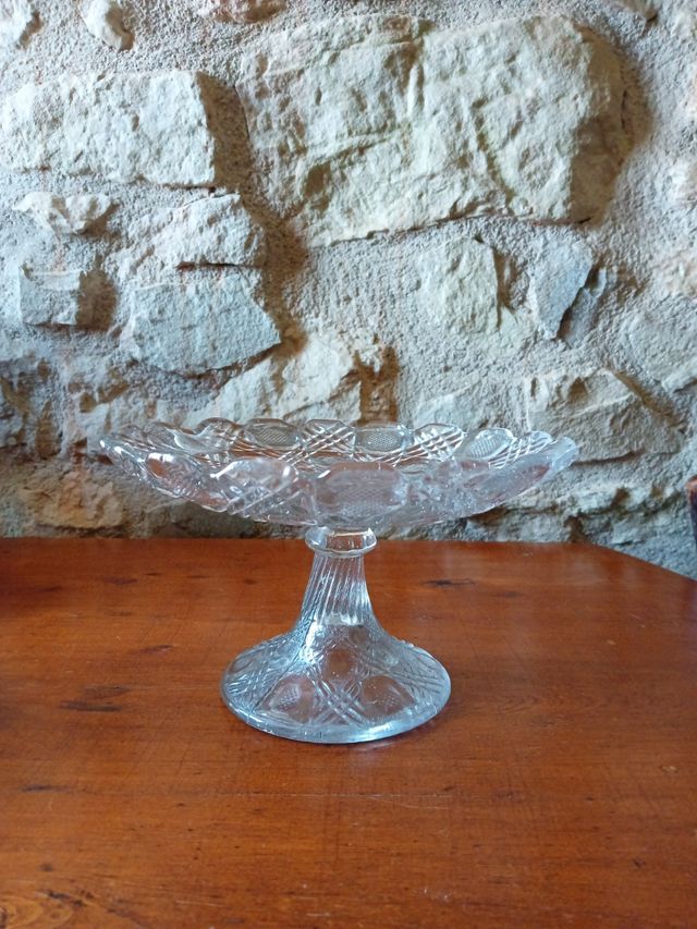 Frutero cristal tallado