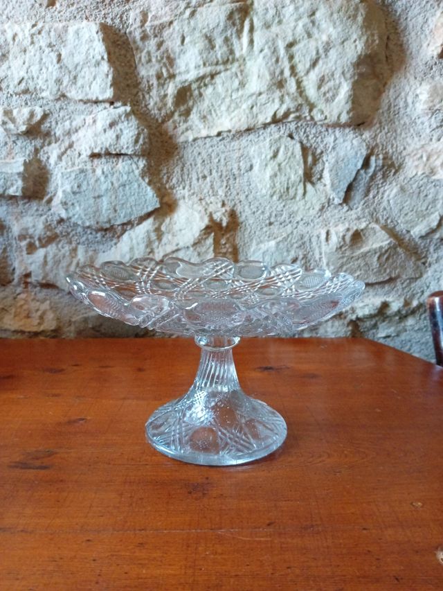 Frutero cristal tallado