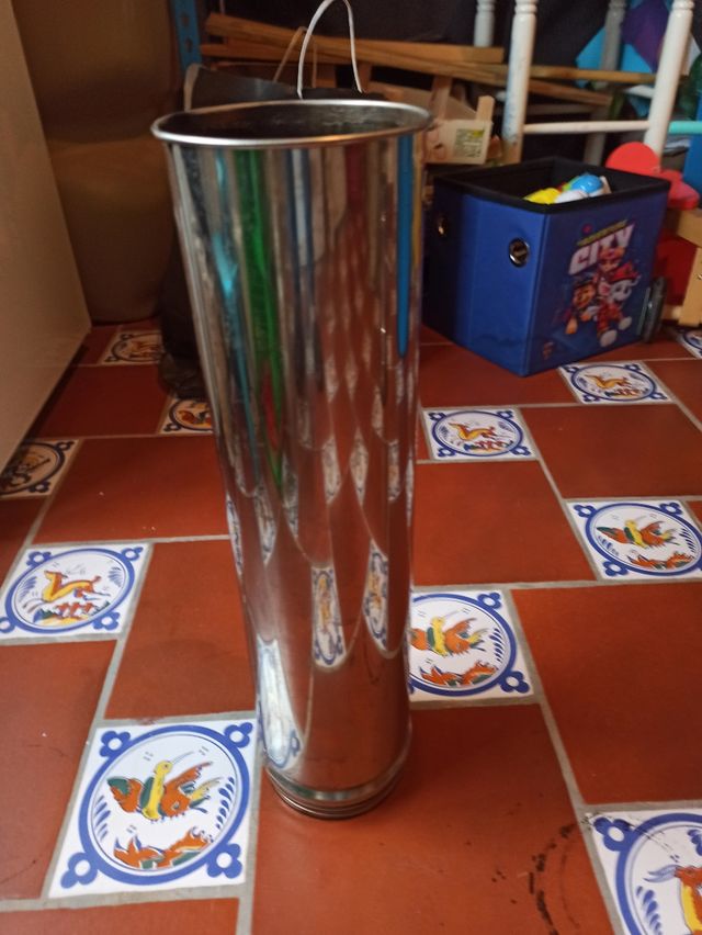 Tubo de chimenea leña de 12 cm